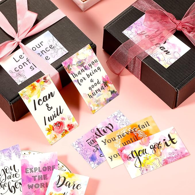 Outus 120 Pcs Motivational Encouragement Quote Cards Inspirational Kindness Appreciation Gratitude Business Cards Encouragement Mini Note Cards, 30 Styles, 3.5 x 2 Inch(Positive Style)