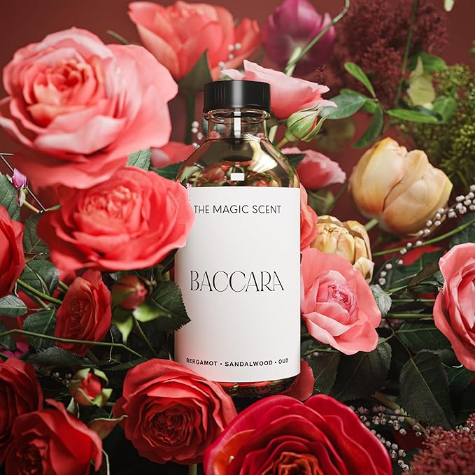 Baccara Diffuser Oil - Hotel & Home Luxury Scents Inspired by Baccarat Rouge - Diffuser Oil Scents for Home Designed for Use in All Diffusers - 8.5 fl oz, 250 mL