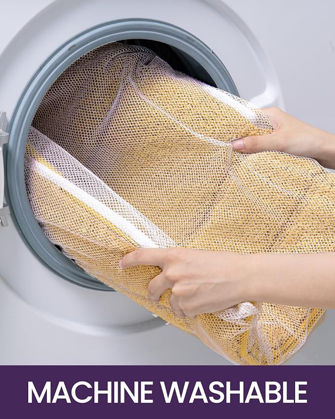 DEXI Bathroom Rug 43x24, Non Slip Washable Bath Mat for Shower Floor, Extra Large Absorbent Soft Bathmat with Rubber Backing, Quick Dry Microfiber Carpet, Yellow