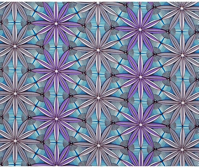 African Fabric 6 Yard Printed Wax Cloth African Ankara Fabric for Party Dress