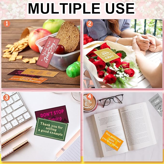 Outus 120 Pcs Motivational Encouragement Quote Cards Inspirational Kindness Appreciation Gratitude Business Cards Encouragement Mini Note Cards, 30 Styles, 3.5 x 2 Inch(Retro Style)