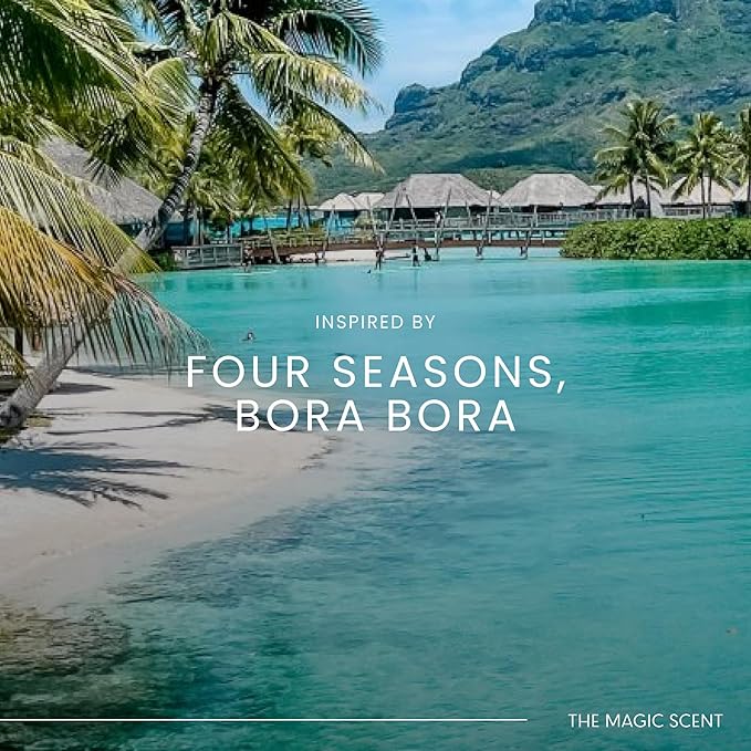 Bamboo Diffuser Oil - Hotel & Home Luxury Scents Inspired by The Four Seasons, Bora Bora - Diffuser Oil Scents for Home Designed for Use in All Diffusers - 8.5 fl oz, 250 mL