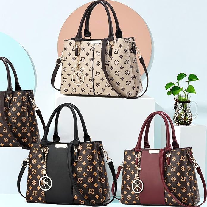 KURGOOL Women Purses and Handbags Top Handle Satchel Shoulder Bags Messenger Tote Bag for Ladie