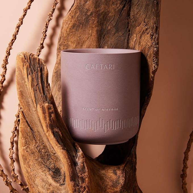 Luxury Aromatherapy Candle | Oudh, Cedarwood & Patchouli | 60 Hour Burn | Clean Coconut Soy Wax | Vegan, Gift-Ready Candle for Stress Relief, Home Spa Feel | Scent of Nirvana