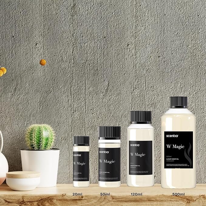 W Magic Hotel Diffuser Oil Inspired by W Signature Hotel - 120 mL 4.06 fl oz - Aromatherapy Fragrance Inspired by 5-Star Hotels | Notes of Bergamot, Lemongrass, Jasmine