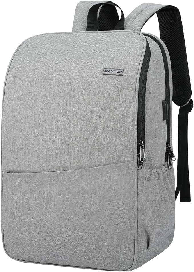 MAXTOP Travel Laptop Backpack with USB Charging Port Anti-Theft[Water Resistant] College Bookbag Fits 18.4 Inch Laptop