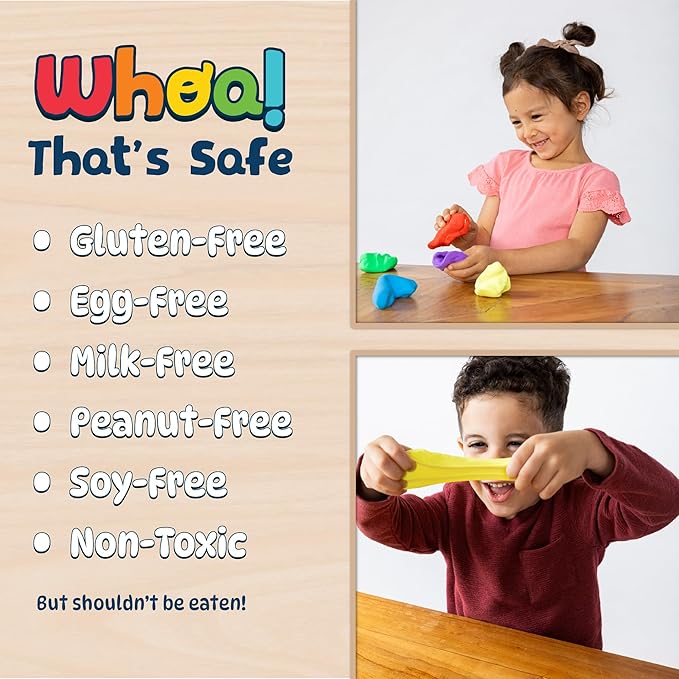 Chuckle & Roar - Whoa Dough Ultimate Pack - 20 Whoa Dough Containers - Safe and Non-Toxic - Glows in Dark - Ages 3 and Up