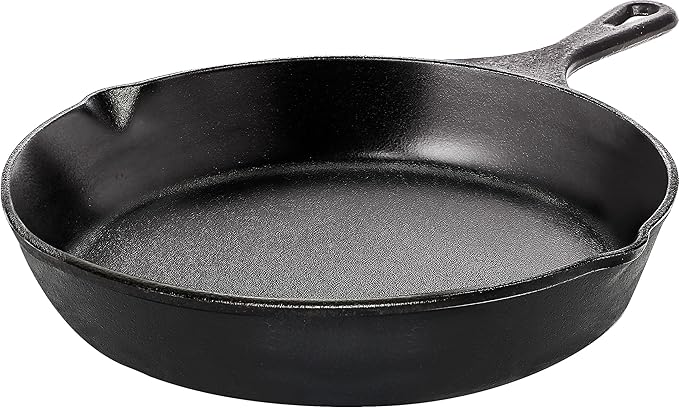 Utopia Kitchen Cast Iron Frying Pan 8 Inch, Cast Iron Chefs Pan, Pre Seasoned Skillet, Safe Grill Cookware for Indoor & Outdoor Use, Black