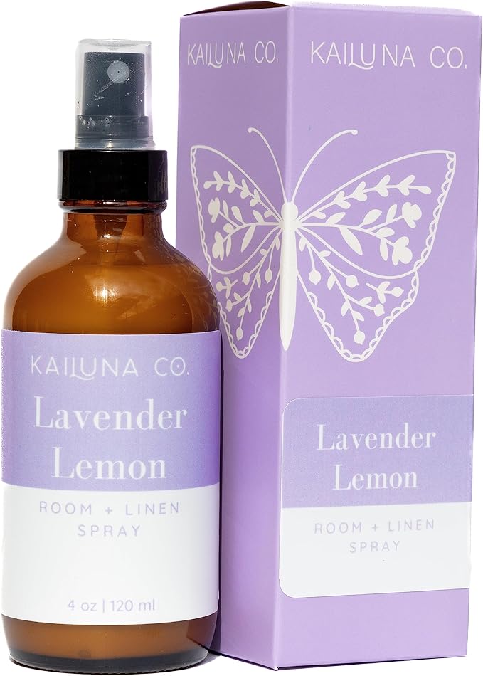 Lavender Lemon Artisan Natural Room, Linen, and Pillow Spray, Pure Organic Essential Oils, Made in California (4 oz)
