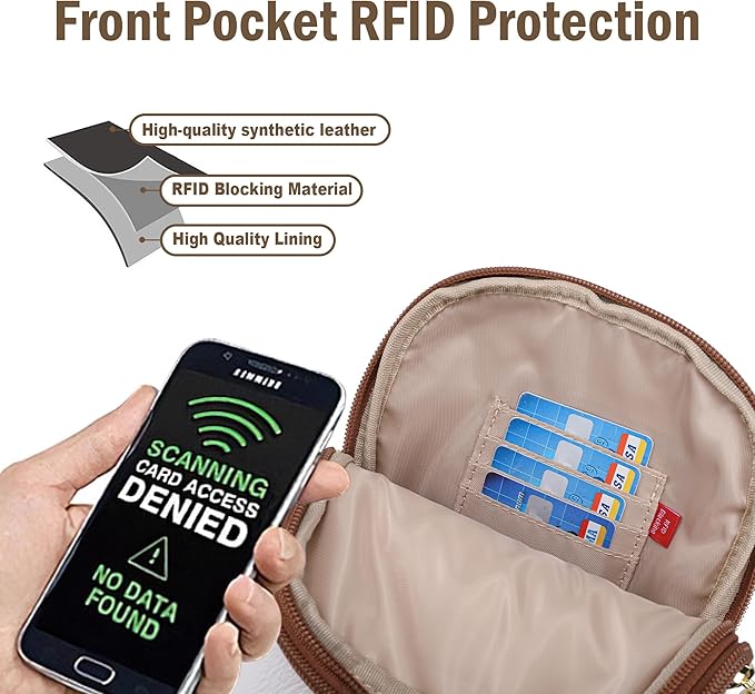 INICAT Travel Small Sling Bag Leather Crossbody Bags for Women Fanny Packs Cross Body Bag for Woman Cross Body Purses