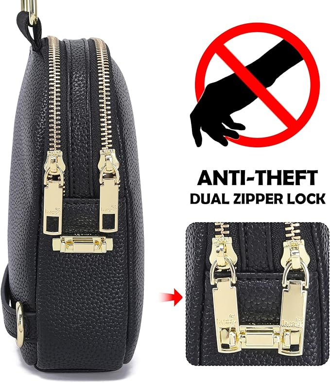 INICAT Travel Small Sling Bag Leather Crossbody Bags for Women Fanny Packs Cross Body Bag for Woman Cross Body Purses