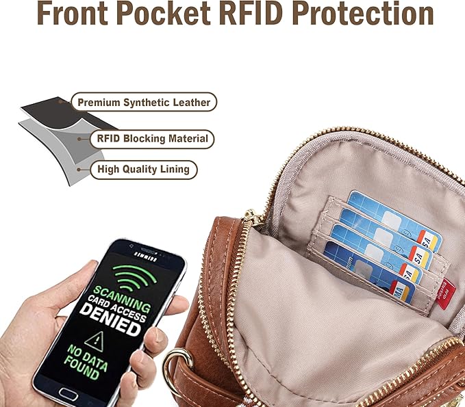 INICAT Travel Small Sling Bag Leather Crossbody Bags for Women Fanny Packs Cross Body Bag for Woman Cross Body Purses