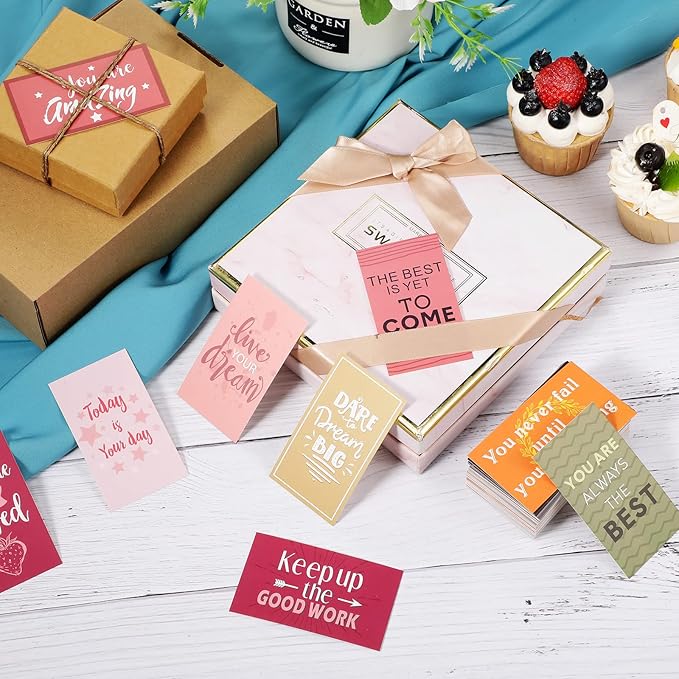 Outus 120 Pcs Motivational Encouragement Quote Cards Inspirational Kindness Appreciation Gratitude Business Cards Encouragement Mini Note Cards, 30 Styles, 3.5 x 2 Inch(Retro Style)