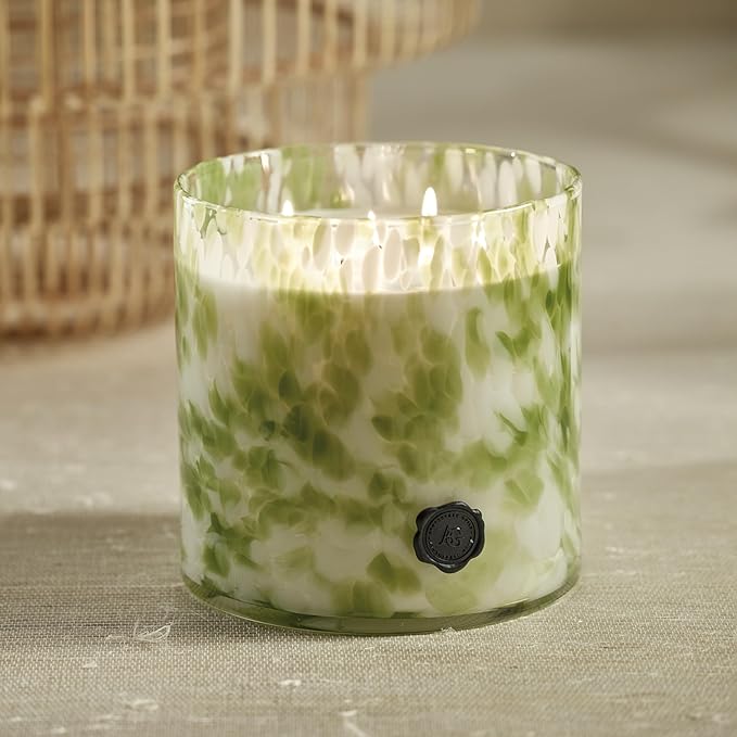 Zodax Apothecary Guild Scented Opal Glass Jar Candle - 128 oz/5-Wick - Sicilian Lemon Bergamot