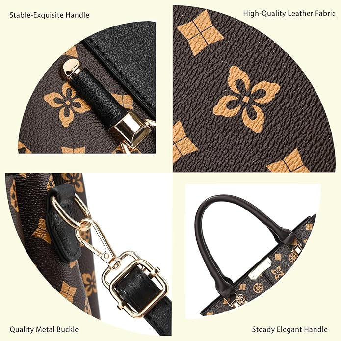 KURGOOL Women Purses and Handbags Top Handle Satchel Shoulder Bags Messenger Tote Bag for Ladie