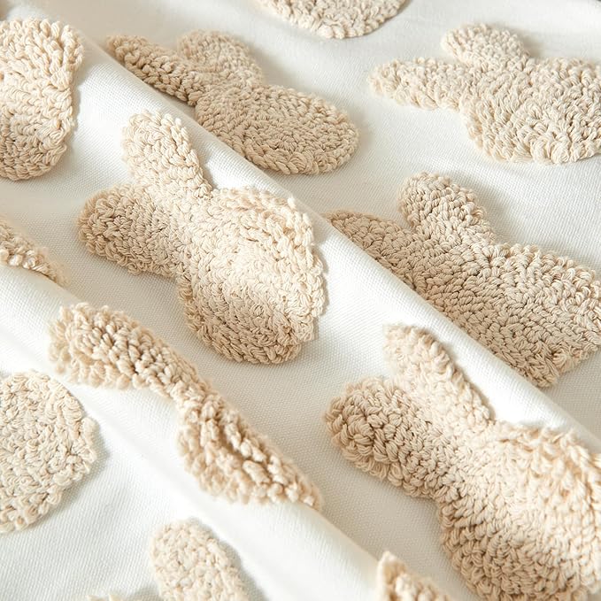 lifein 18x18 Pillow Covers-Throw Pillow Cover,Tufted Boho Jacquard Pillow Covers,Farmhouse Decorative Pillow Cover,Pillow Cases for Gift,Couch,Sofa,Bed,Chair,Living Room,Home Decor(18x18inch)