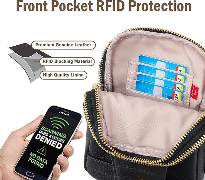 INICAT Travel Small Sling Bag Leather Crossbody Bags for Women Fanny Packs Cross Body Bag for Woman Cross Body Purses