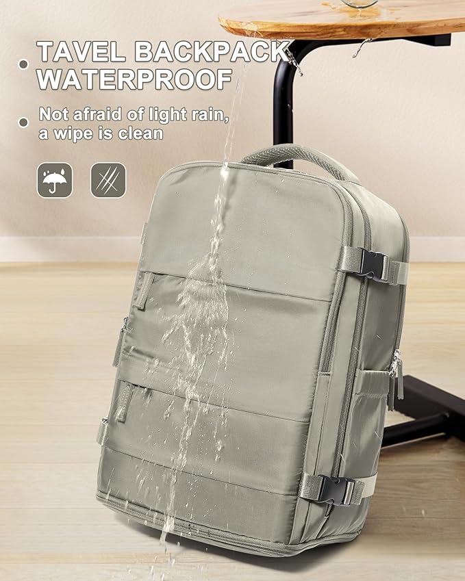 coowoz Travel Backpack Carry On for Women Man Gym Backpacks with Laptop Compartment Mochila de Viaje Teacher Personal Item Backpack Rucksack Airplane Accessories Must Haves Brown Small