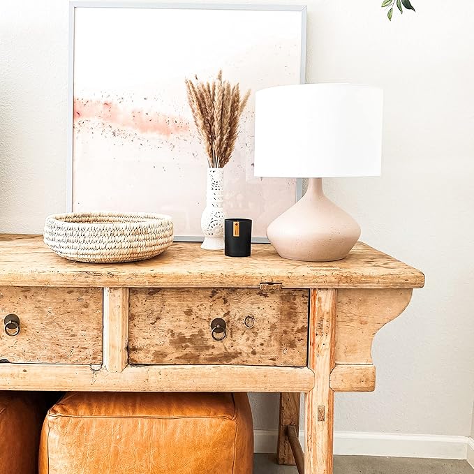 Calyan Wax Co. Soy Wax Candle, Vetiver + Tonka Scented Candle, 75 Hour Burn Time, Aromatherapy Soy Candles, Non Toxic & Vegan Soy Wax, Black Tumbler Scented Candles, 13Oz