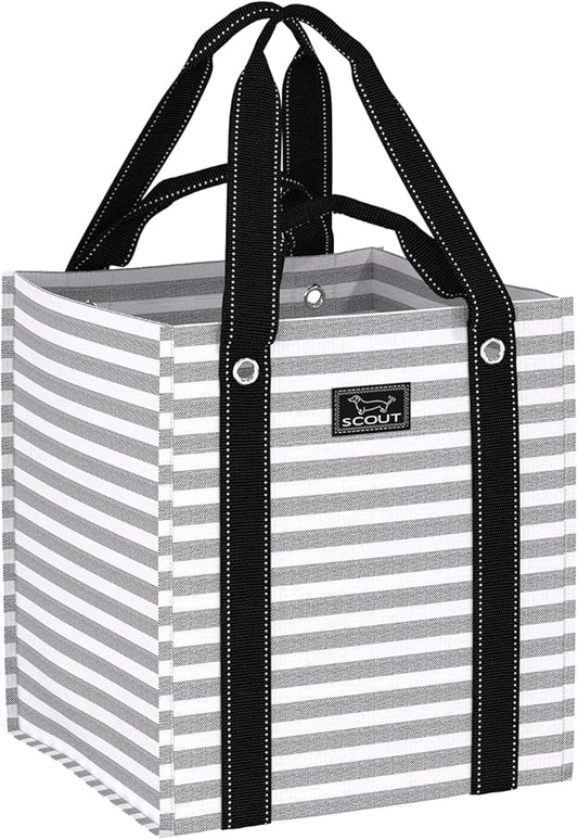 SCOUT Bagette Market Tote, Large Reusable Grocery Bag with Burst-Proof Bottom