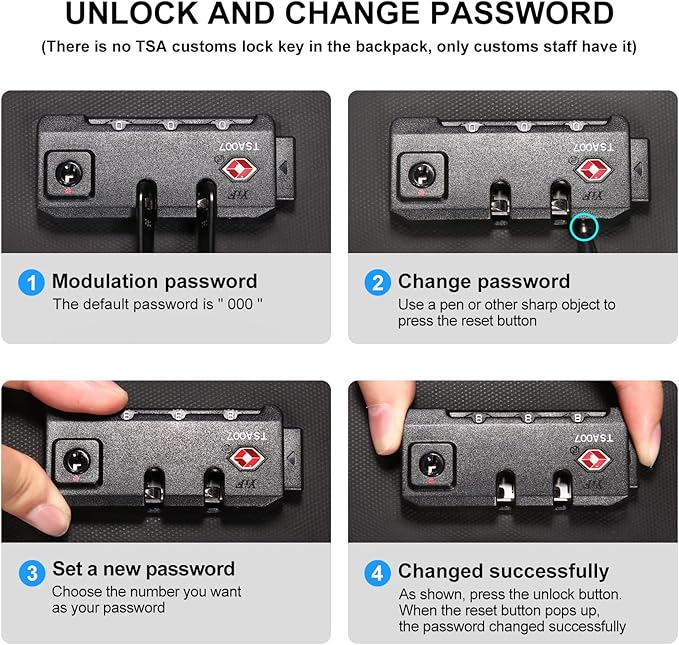 FENRUIEN Anti Theft Laptop Backpack for Men, Expandable Water Resistant Hardshell Backpack with USB Port, Black Business Travel Computer Bag 15.6 Inch