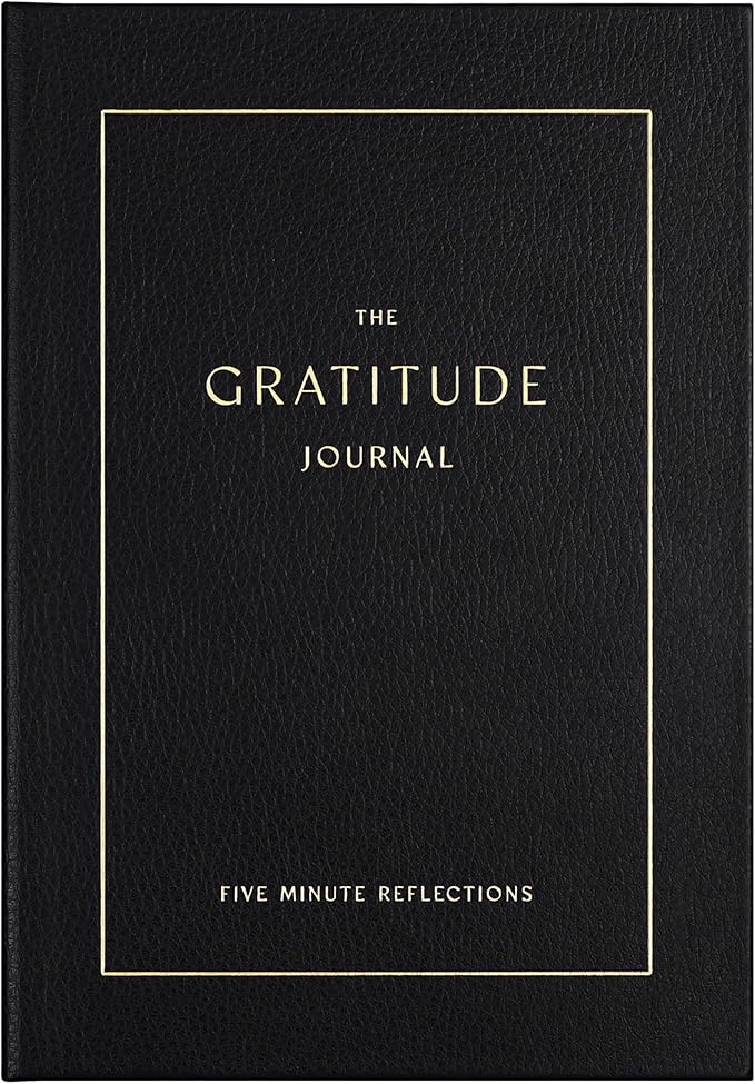 And Per Se Gratitude Journal – Five Minutes a Day to Cultivate Mindfulness, Happiness, Positive Vibes, Affirmations & Self-Reflection – Undated Daily Gratitude Journal for Women & Men (Black)