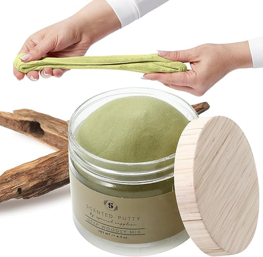Special Supplies Scented Therapy Putty Dough - Infused with Pure Essential Oils for Aromatherapy and Meditation- Relaxation Gifts for Kids and Adults - Non-Stick (Deep Woodsy Mix (4.5 oz))