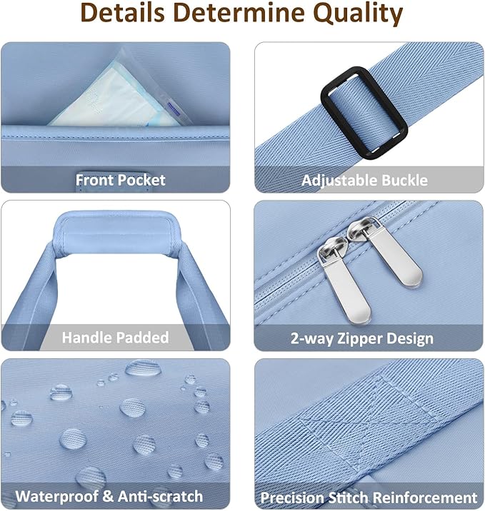 Expandable Travel Duffle Bags Weekender Overnight Bags for Women Men Hospital Bag for Women Labor Delivery with Toiletry Bag Waterproof