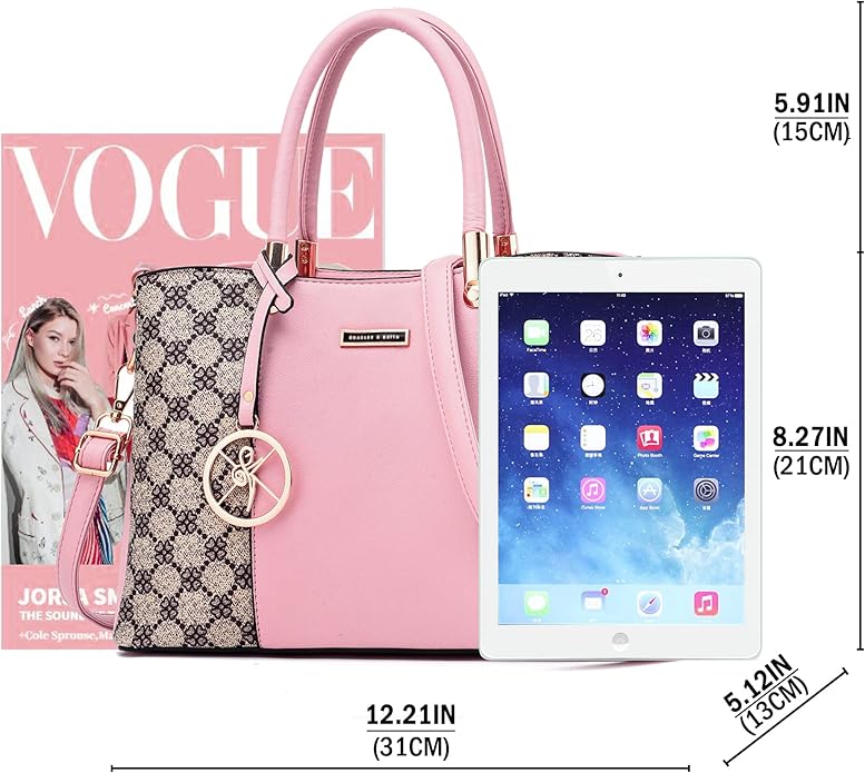 KURGOOL Women Purses and Handbags Top Handle Satchel Shoulder Bags Messenger Tote Bag for Ladie