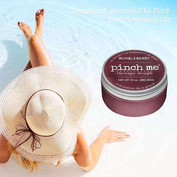 Pinch Me Therapy Dough - Holistic Aromatherapy Stress Relieving Putty - 10 Ounce Bumbleberry Scent