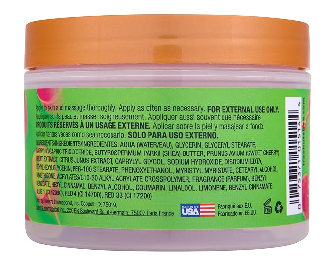 Tree Hut Cherry Rave Whipped Shea Body Butter, Long-lasting Hydration Leaves Skin Feeling Soft & Moisturized, Lightweight, Nourishing Essential Body Care, 8.4 fl oz.