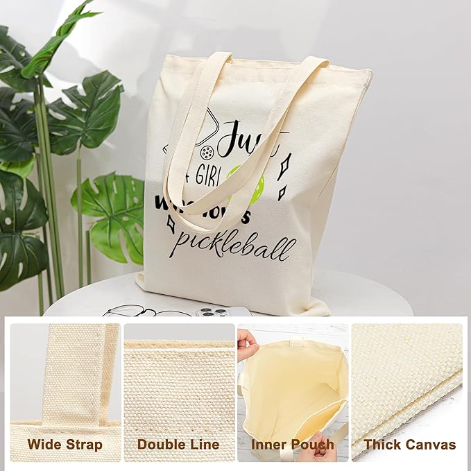 Tote Bag for Women, Canvas Tote Bag with Pockets,Canvas Shopping Bags,Reusable Grocery Bags