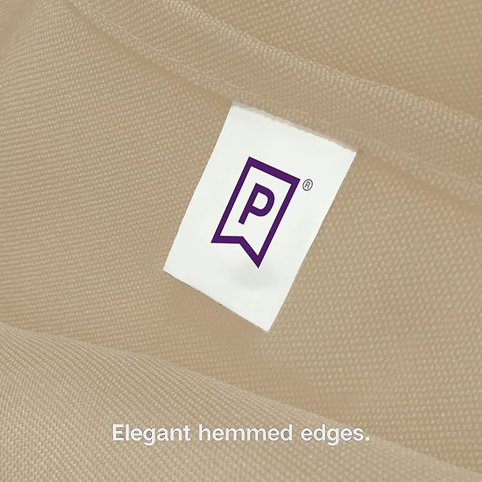 Gee Di Moda Rectangle Tablecloth - 60 x 126 Inch Beige Table Cloth for 8 Foot Rectangle Table - Heavy Duty Washable Fabric - for 8 Ft Buffet Table, Holiday Party, Dinner, Wedding & Baby Shower