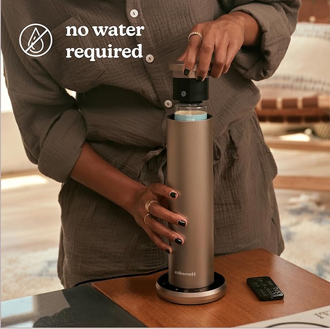 Homedics SereneScent Waterless Home Fragrance Diffuser, Use with Homedics SereneScent Oil (Sold Separately), Patented Air Diffusion Technology, Clean & Natural Fragrance, Enhances Mood, Champagne