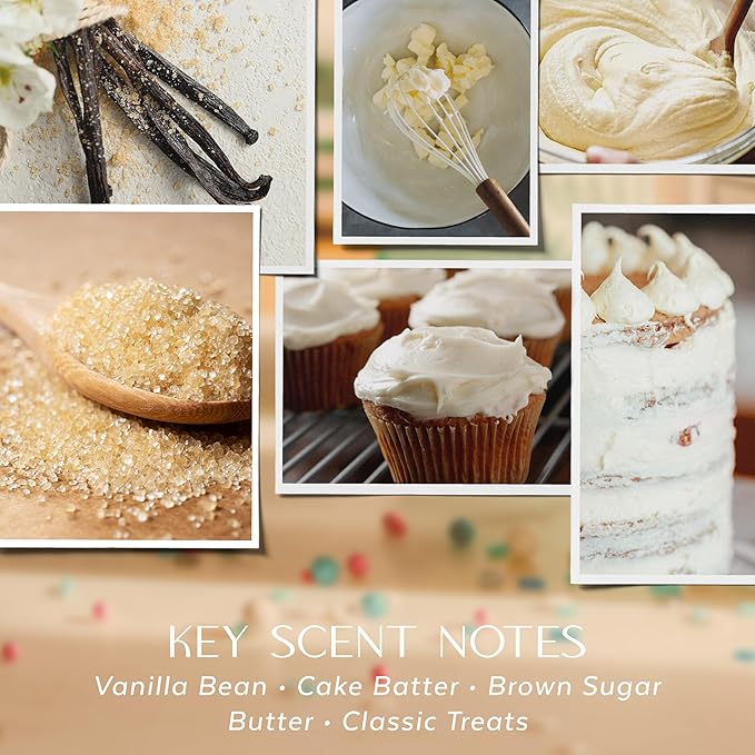 Havenwick Vanilla Buttercream Soy Blend 22-oz Large Jar Candle, Long Lasting 110-130 Hour Burn Time with Single Cotton Wick, Relaxing Scented Candles for New Home Gift & Housewarming Parties