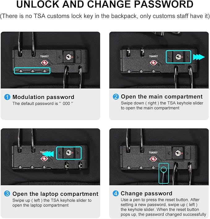 FENRUIEN 17 Inch Laptop Backpack for Men,Waterproof Anti Theft Computer Backpack with USB C Charging Port,Hardshell Gaming Laptop Bag,Black