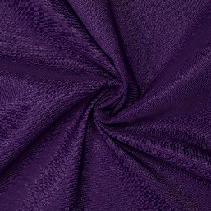 Gee Di Moda Rectangle Tablecloth - 70 x 120 Inch Purple - Heavy Duty Washable Polyester - For 6 or 8 Foot Rectangular Table