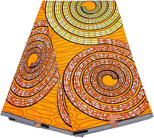 African Fabric 6 Yard Ankara Tribal Print Fabric for Party Dress A03