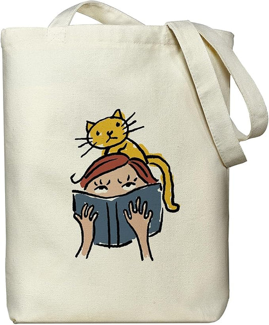 Canvas Tote Bag for Women, Aesthetic Tote Bag with Zipper Pocket for Grocery Travel Work Gift, Canvas Shopping Bag