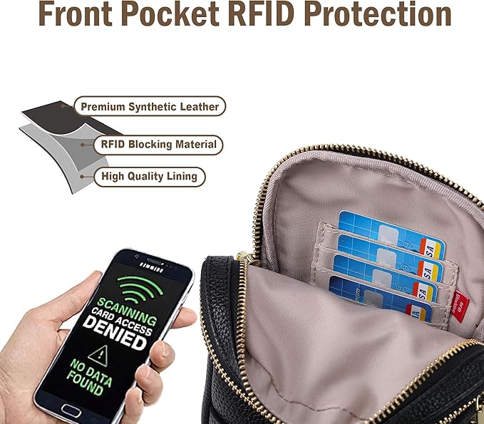 INICAT Travel Small Sling Bag Leather Crossbody Bags for Women Fanny Packs Cross Body Bag for Woman Cross Body Purses