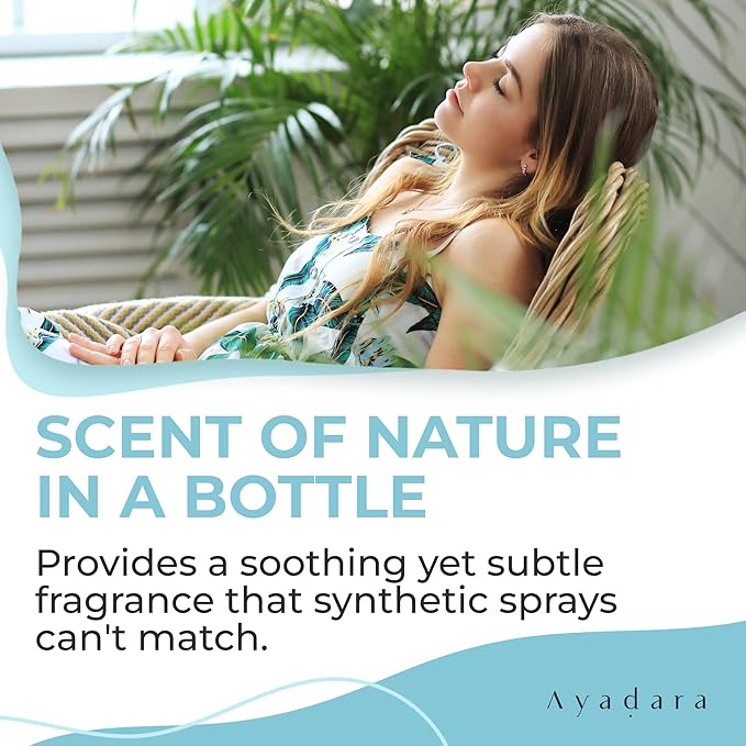 Natural Fabric Spray, Lavender Room Spray Air Freshener, Odor Eliminator Mist, Aromatherapy Home Fragrance, Lavender Linen Spray for Bedding, Pillow, Sheet, Blanket and Clothing, 2000+ Sprays