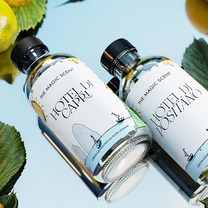 Hotel Di Capri Hotel Scent Diffuser Oil - Cold-Air & Ultrasonic Fragrance Oil for Diffuser Inspired by Capri, Italy - Essential Oils for Diffusers Aromatherapy (500 ml)