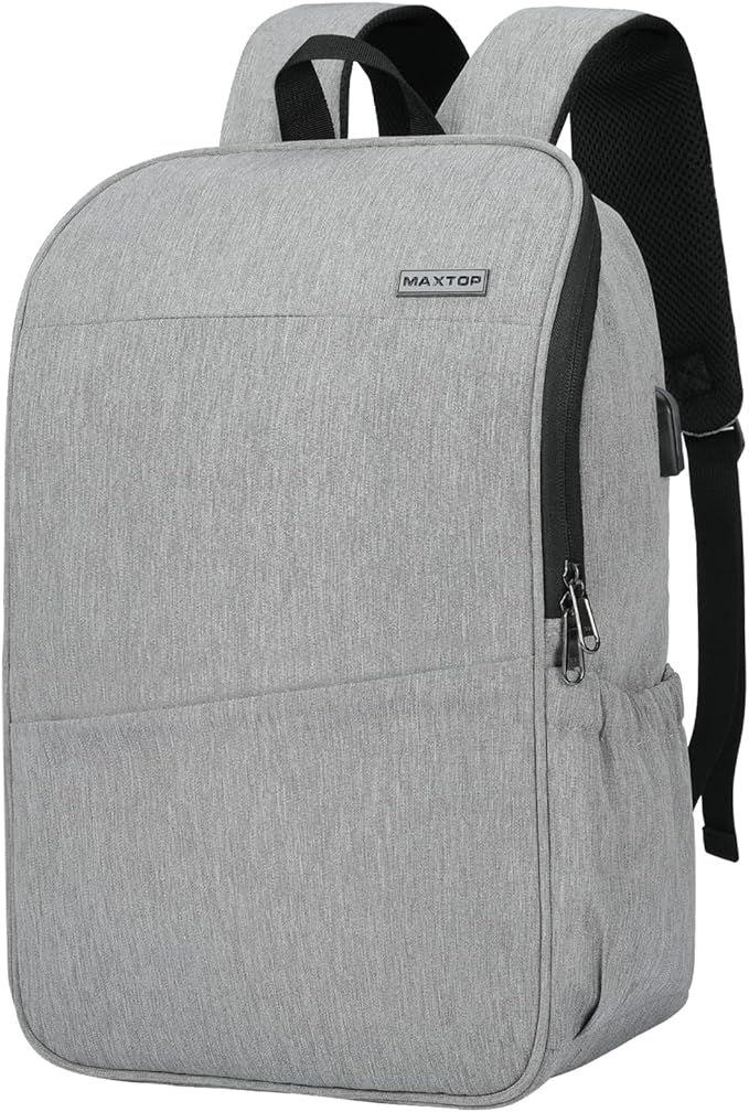 MAXTOP Laptop Backpack Bookbag Backpack with USB Charging Port Anti-Theft[Water Resistant] Work College Business Travel Computer Backpack for Men Women Fits up to 17" Notebook