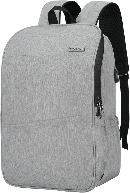 MAXTOP Laptop Backpack Bookbag Backpack with USB Charging Port Anti-Theft[Water Resistant] Work College Business Travel Computer Backpack for Men Women Fits up to 17" Notebook