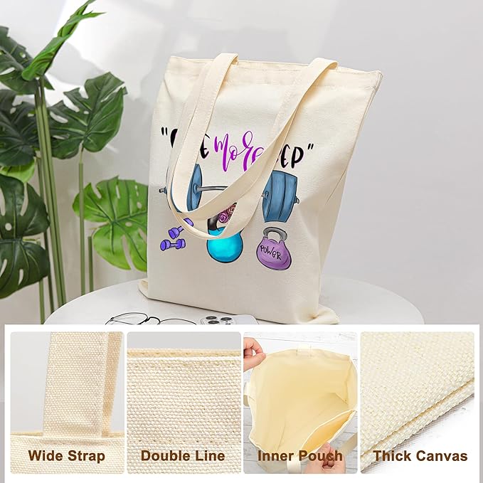 Tote Bag for Women, Canvas Tote Bag with Pockets,Canvas Shopping Bags,Reusable Grocery Bags