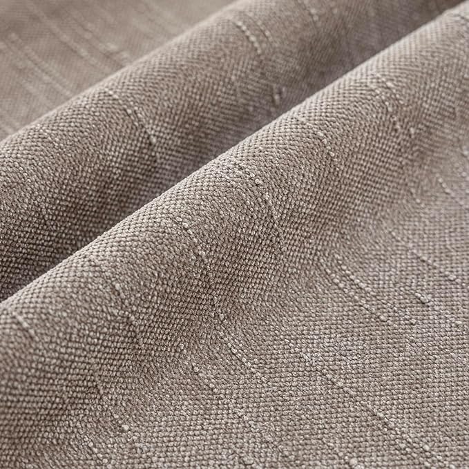 Foindtower Set of 2 Soft Textured Chenille Throw Decorative Pillow Covers Square Accent Solid Cushion Cover Cozy Neutral Farmhouse Pillow Case for Couch Sofa Bedroom Living Room 18x18 Inch,Light Taupe