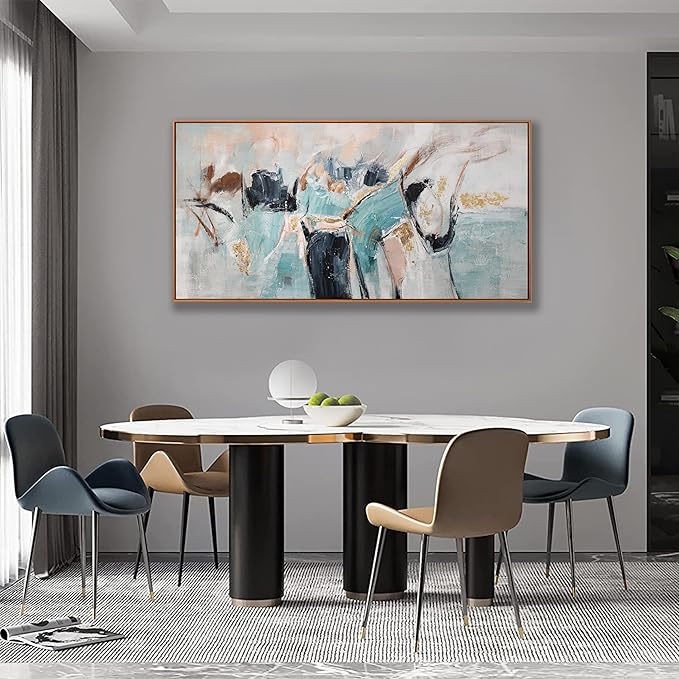 Framed Abstract Wall Art Decor Canvas Artwork Wall Decor Colorful Fantasy Graffiti Art Painting Art For Bedroom Living Room Dining Room Home Office Apartment Modern Abstract Artwork Decoration 20"x40"