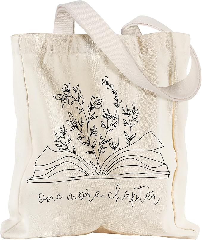 Aesthetic Heavy Canvas Tote Bag with Pocket for Women, Cloth Gusseted Totes Bag with Pattern for Shopping