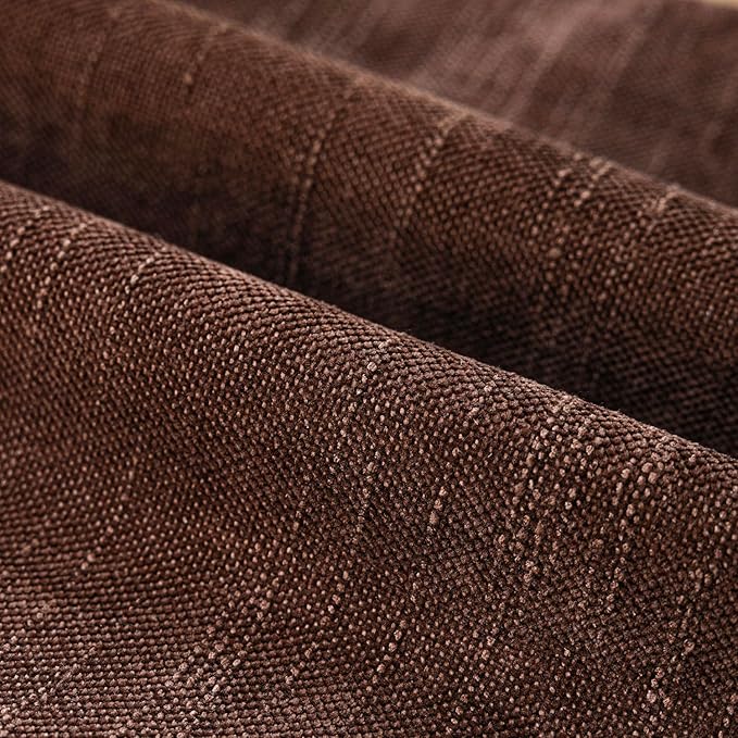 Foindtower Pack of 2 Soft Textured Chenille Throw Decorative Pillow Covers Square Accent Solid Cushion Cover Cozy Neutral Farmhouse Pillow Case for Couch Sofa Bedroom Living Room 22x22 Inch,Red Brown