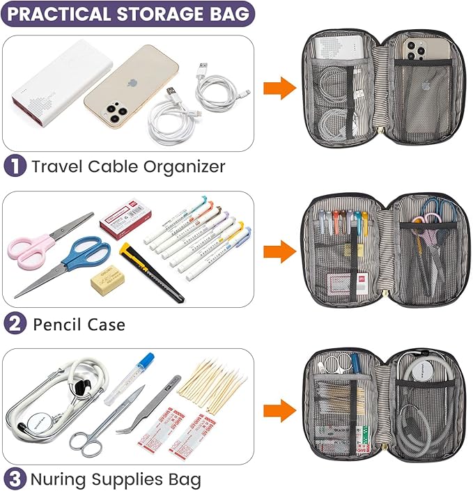 LOVEVOOK Backpack for Women, Teacher Work Bag Laptop Backpack, Nurse Bags Business Laptop Bag, College Backpack Purse, Travel Back Pack, 15.6 Inch, Black-Purple